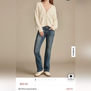 Lucky Brand Sweet Mid Rise Boot Cut Women's Jeans - Size 12 - New With Tags
